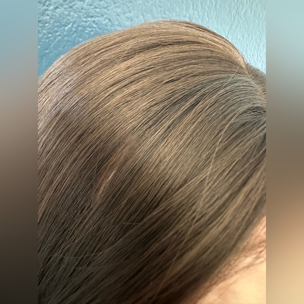 Natural Dark Brown Women’s Clip-In/Topper Hairpiece - Sleek Layered Style - Picture 13 of 14